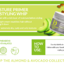 Design Essentials Natural | Almond & Avocado | Moisture Primer Pre - Styling Whip 354g