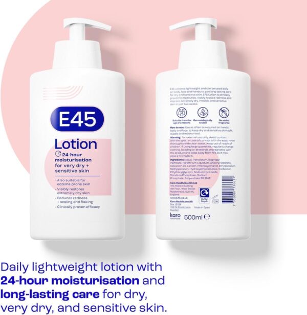 E45 | Dry & Sensitive Skin Moisturising Lotion 500ml