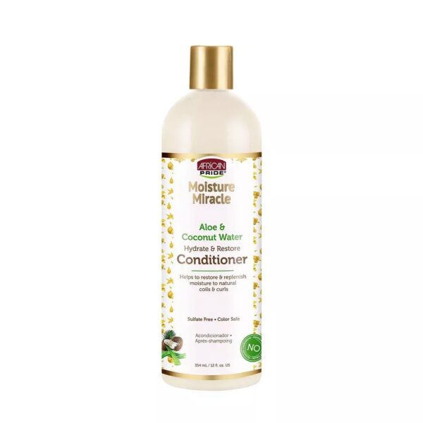 African Pride | Moisture Miracle Aloe & Coconut Water Hydrate & Restore Hair Conditioner 354ml