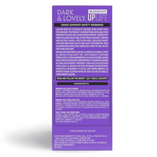Dark and Lovely | Uplift 8 Levels Hair Bleach Kit
