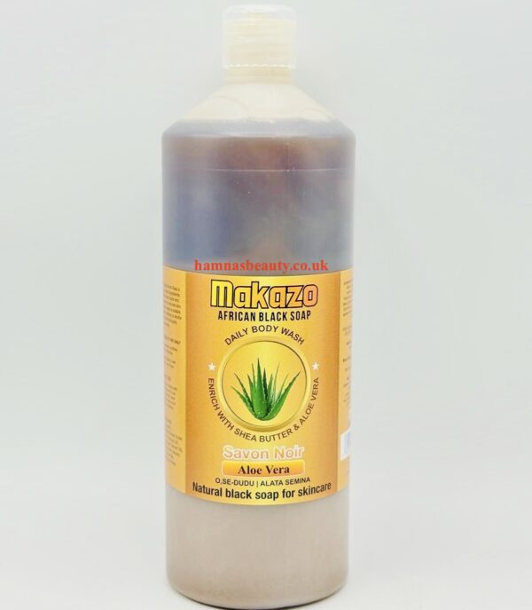 Makazo | African Black Soap Enrich With Shea Butter & Aloe Vera 977ml