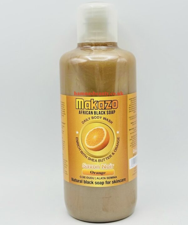 Makazo | African Black Soap Enrich With Shea Butter & Orange 977ml