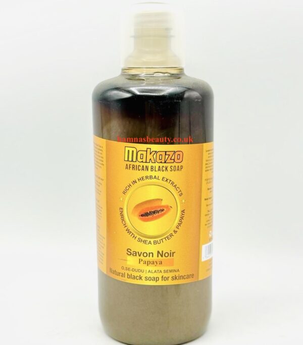 Makazo | African Black Soap Enrich With Shea Butter & Papaya 977ml