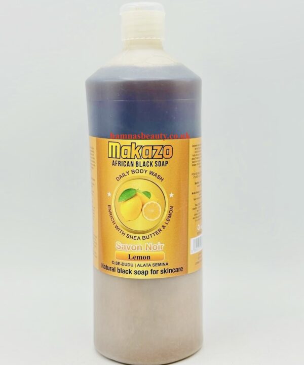 Makazo | African Black Soap Enrich With Shea Butter & Lemon 977ml