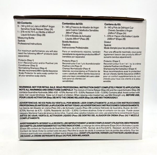 Affirm | Argan Sensitive Scalp Relaxer Kit (9 applications)