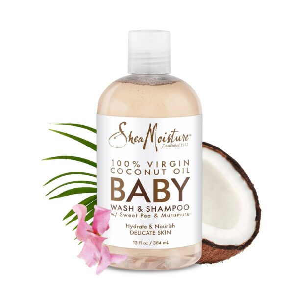 Shea Moisture | 100% Virgin Coconut Oil Baby Wash and Shampoo 384ml